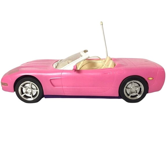 SOLD Barbie Remote Control Pink Corvette Convertible Car 2001 Mattel Vintage - Picture 9 of 9